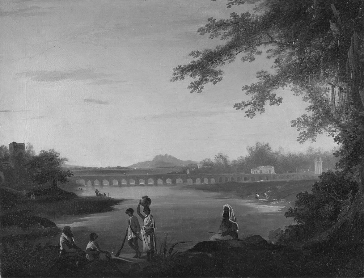 Painting of the Marmalong Bridge at Saidapet